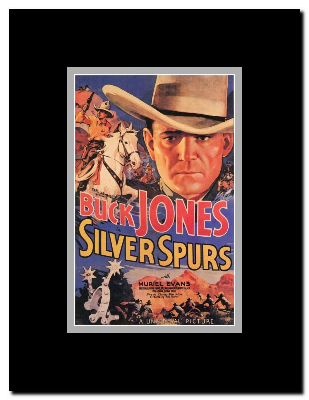 Silver Spurs Framed Movie Poster
