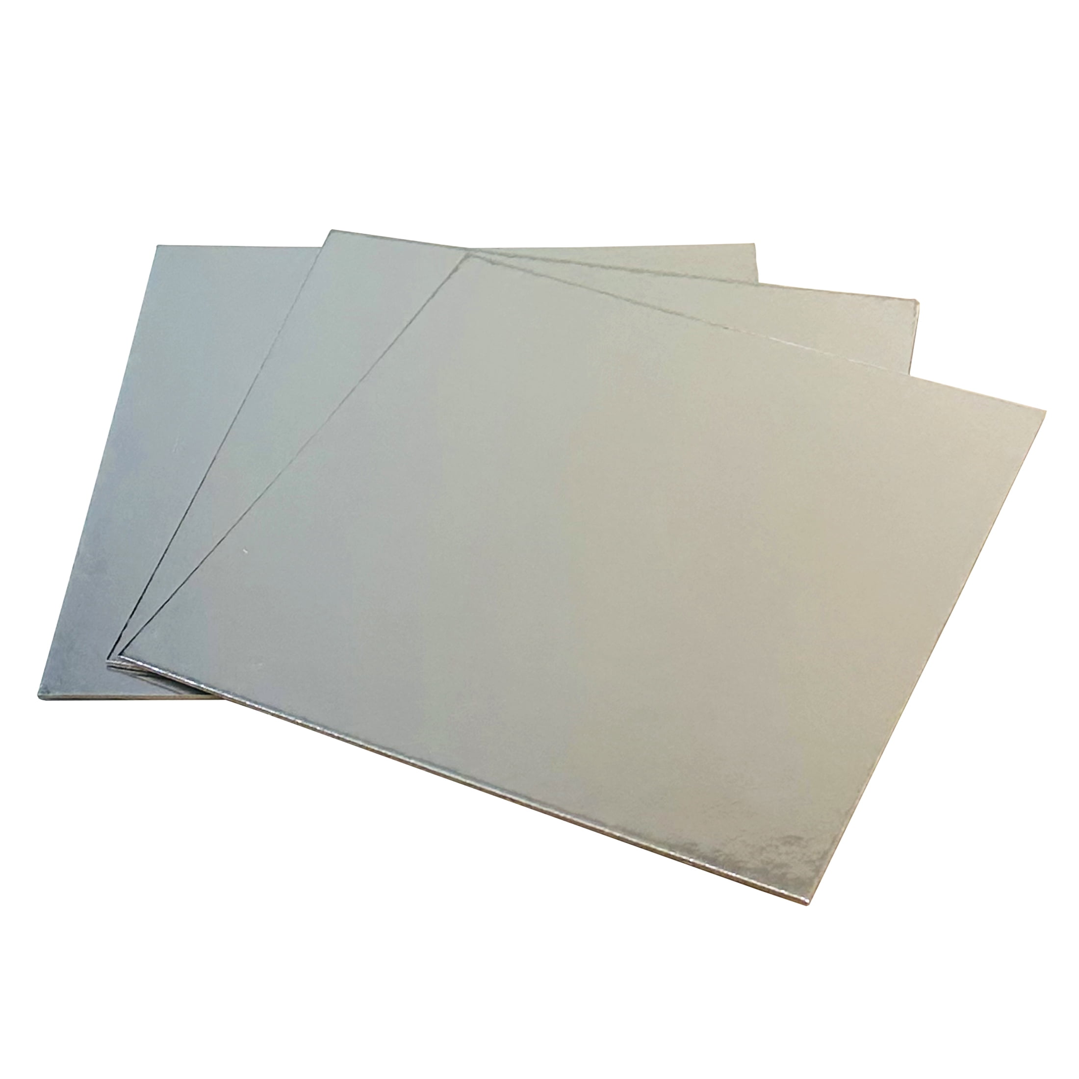 Silver Square Cake Paper Board, 12x12 inch, 3-Counts, Way to Celebrate