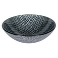 thumbnail image 1 of Silver Squares Glass Vessel Sink, 1 of 6