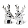 thumbnail image 1 of Silver Stag Head Salt & Pepper, 1 of 1