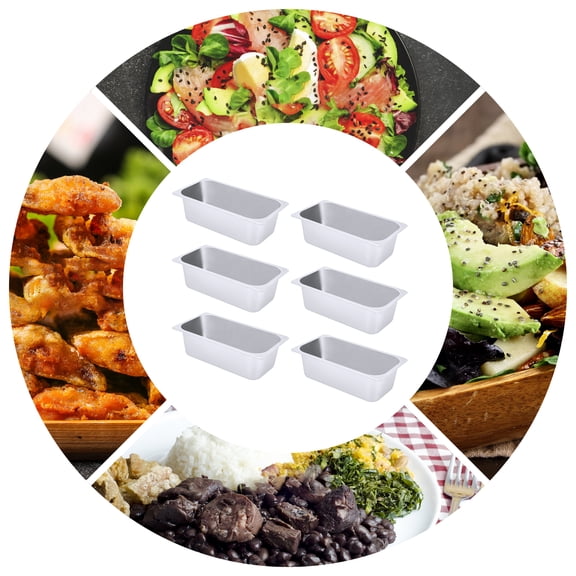 Silver Stainless Steel 32.5*17.5*10cm Hotel Plates 6 1/3 Plates Heat Preservation Stacked Plates