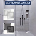 thumbnail image 1 of Silver Stainless Steel 5X5X0.5 in Drain Strainer, Bathtub Drain Catcher, Sink Drain Strainer, Shower Drain Catcher, Precision Engineered Square Grate Filter That Fits Over, 1 of 7