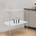 thumbnail image 1 of Silver Stainless Steel Countertop 30.8x18.8x2in Inch Adjustable Lower Shelf 220 Lb Load-bearing Stainless Steel Shelf, 1 of 8