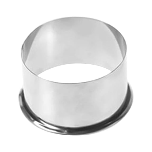 Silver Stainless Steel Dough Cutter for Dumpling Wrappers, Size M, Eco-Friendly Pastry Tool for Home Baking (1pc)