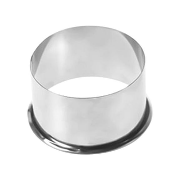 Silver Stainless Steel Dumpling Wrapper Maker, Size L, Eco-Friendly Dough Cutter for Pastry & Wrappers (1pc)