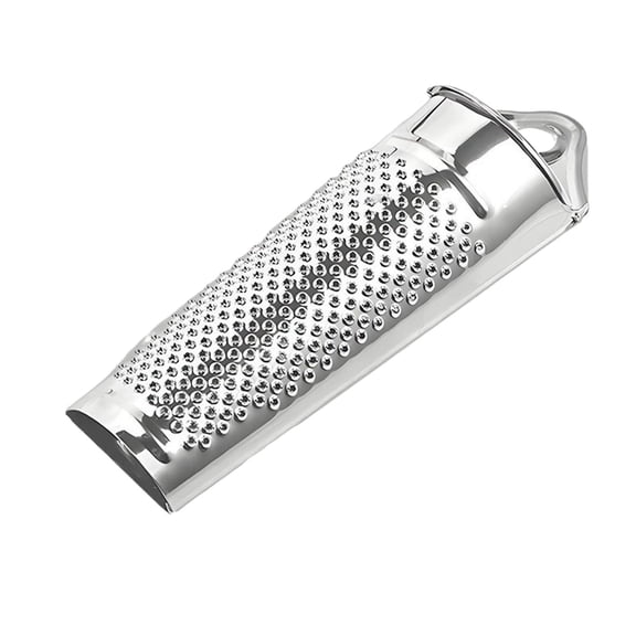 Silver Stainless Steel Grater Multifunctional Cheese Handheld Grinder With Container For Fruits Garlic Nut And Vegetables Durable And Easy To Use