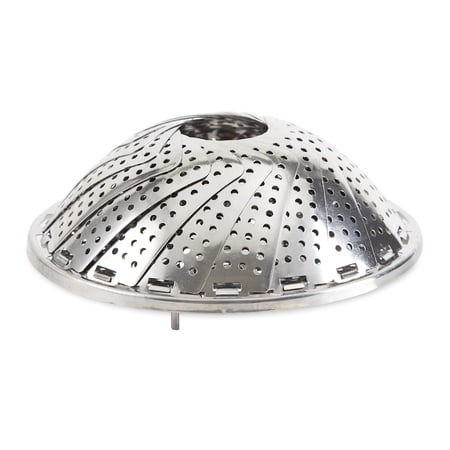 Silver Stainless Steel Vegetable Steamer - 12In - Ss