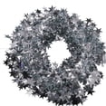 thumbnail image 1 of Silver Star Garland with Wire-Based Tinsel, 24.6 Feet, Silver, for Christmas Tree and Mantle Decoration, 1 of 4