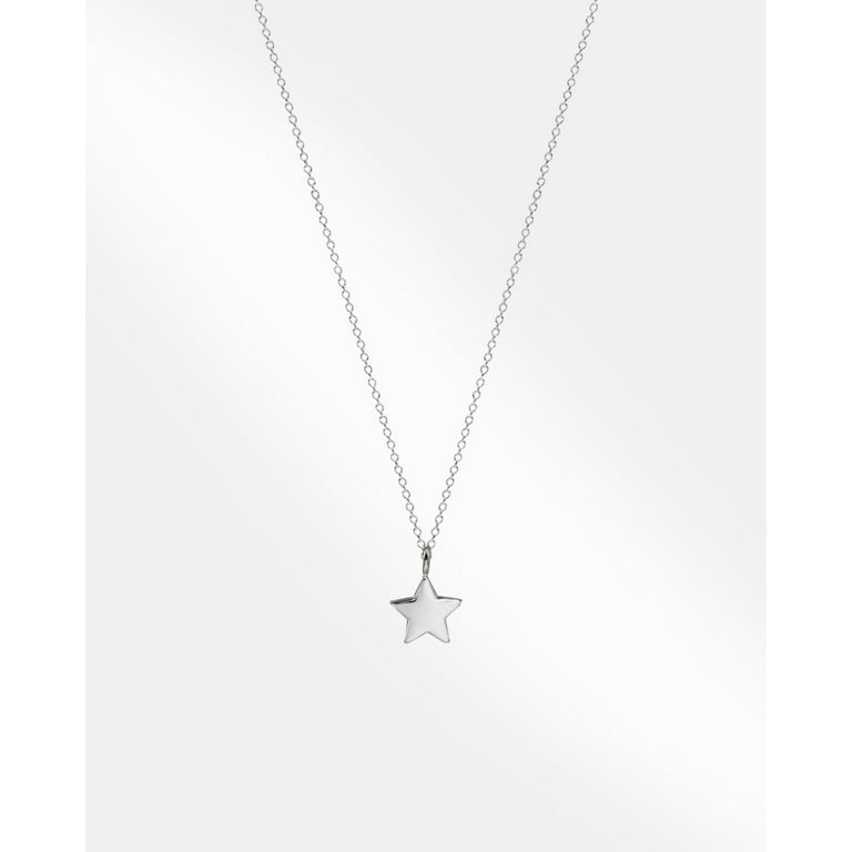 ★HARANG★ HR 79N_Silver Star Necklace Silver Star Necklace - Walmart.com