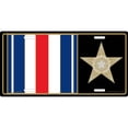 thumbnail image 1 of Silver Star & Ribbon License Plate, 1 of 1