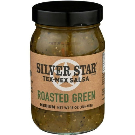 Silver Star Roasted Green Medium Tex Mex Salsa, 16 Fluid Ounce -- 6 per case.