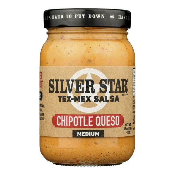 Silver Star - Salsa Chipolte Queso Dip - Case of 6 - 16 OZ (6x16 OZ)