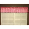 thumbnail image 1 of Silver Stars on Sheer Organza Tinted Window Valance 58" Wide Coral, 1 of 1
