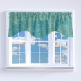 thumbnail image 1 of Silver Stars on Sheer Tinted Organza Solid Scalloped Window Valance 58" Wide / 20" Tall, 1 of 12