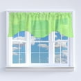 thumbnail image 1 of Silver Stars on Sheer Tinted Organza Solid Scalloped Window Valance 58" Wide / 20" Tall, 1 of 12