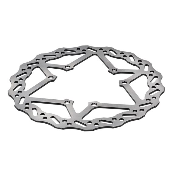 Silver Steel Motorcycle Rotor Replacement Disc, Single Service Part with 23cm Diameter and 0.3cm/0.12inch Thickness for Brake Upkeep
