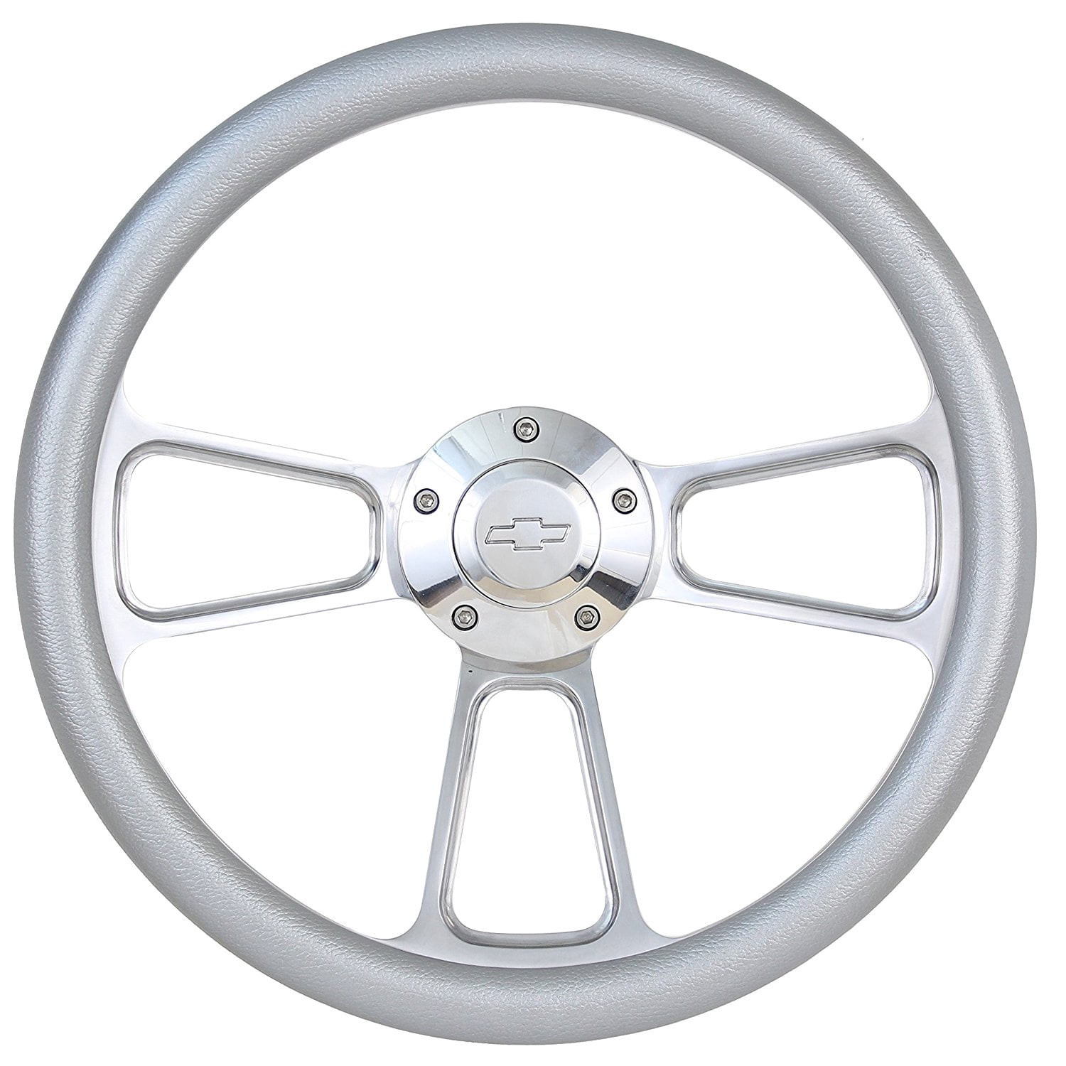Wood Steering Wheel 14 Inch Aluminum with Installation