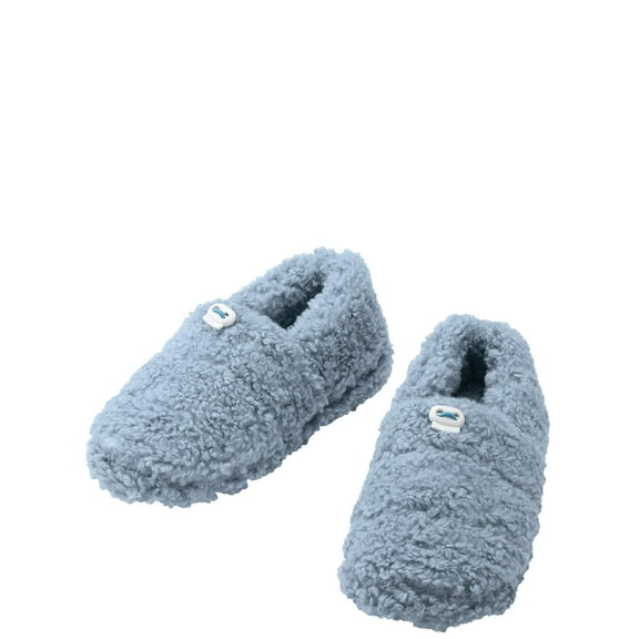 Silver StepsTM Adjustable Toggle Slippers, Non-Skid, Adjustable Toggle, Thick Fuzzy Fleece - Medium