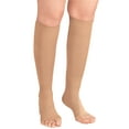 thumbnail image 1 of Silver Steps Compression Open Toe Knee Highs, 20-30mmHg - 3XL, Beige, 1 of 4