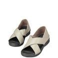 Silver Steps Cross Strap Orthopedic Sandal with Closed Back, Made With ...