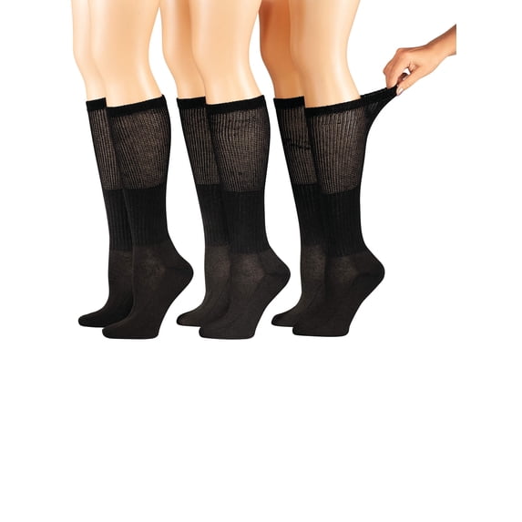 Extra-Wide Diabetic Socks by Silver Steps, 3 Pairs