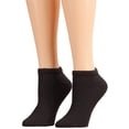 thumbnail image 1 of Silver StepsTM Low Cut Diabetic Socks, 3 Pair, Black, Large, 1 of 6