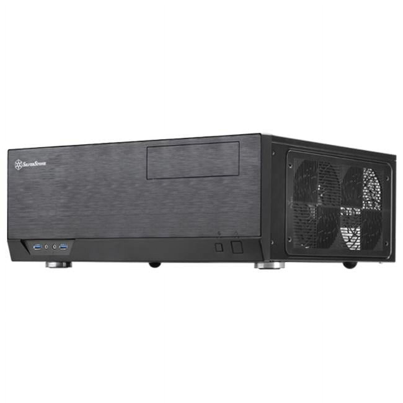 SilverStone Grandia GD09 - Tower - SSI CEB - no power supply (ATX / PS/2) - black - USB/Audio