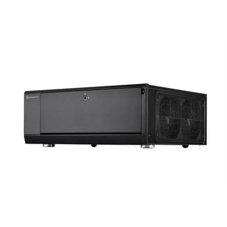 Silver Stone Grandia Series Aluminum HTPC Computer Case - Black - ATX-Micro-ATX-SSI-CEB Compatible
