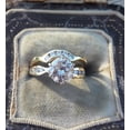 thumbnail image 1 of Silver & Stone Jewels 14k Yellow Gold Finish Round Cut Cubic Zirconia Exclusive Band Ring Set, 1 of 6