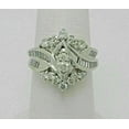 thumbnail image 1 of Silver & Stone Jewels 2Ct Marquise Cut Cubic Zirconia Cluster Engagement Ring 14K White Gold Finish, 1 of 5