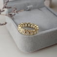 thumbnail image 1 of Silver & Stone Jewels Elegant 18K Gold-Plated Eternity Band Ring with Clear Cubic Zirconia Stones Women’s Wedding, Anniversary, or Fashion Accessory Ring, 1 of 4