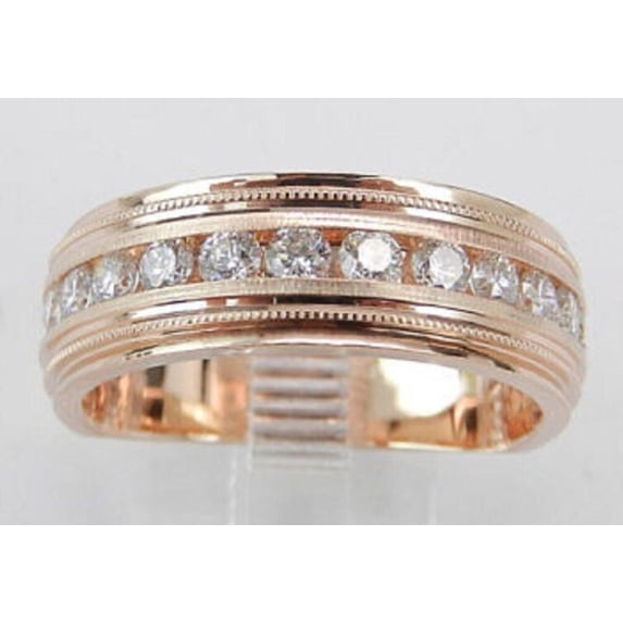 Silver & Stone Jewels Men Round Cubic Zirconia Classy Statement Pinky Ring 14k White Gold Plated