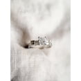 thumbnail image 1 of Silver & Stone Jewels Princess Cut Cubic Zirconia Wedding Women Engagement Ring 14K White Gold Finish, 1 of 6