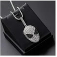 thumbnail image 1 of Silver & Stone Jewels Spider-Man Face Pendant 14K White Gold Plated 2Ct Round Cut CZ, 1 of 3