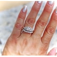 thumbnail image 1 of Silver & Stone Jewels Wedding Women Bridal Ring Set Round Cut Cubic Zirconia 14K White Gold Finish Silver, 1 of 6