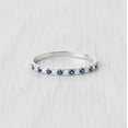 thumbnail image 1 of Silver & Stone Jewels Women's Round Cut Cubic Zirconia 14K White Gold Finish Wedding Band Ring, 1 of 6