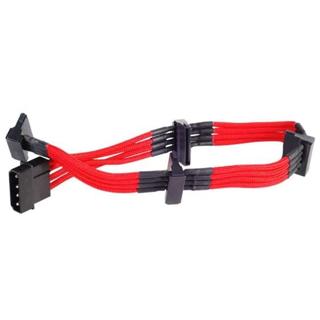 Silver Stone Technologies  4 Pin to 4 SATA 320 mm Extension Power Cable