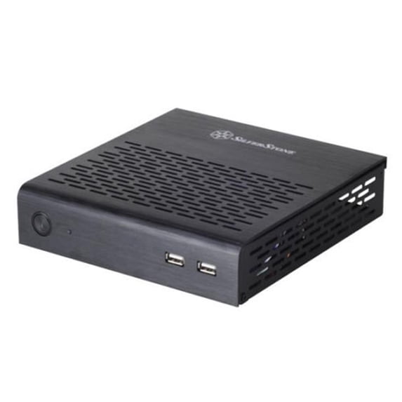 Silver Stone Technologies Black - Petit Series Ultra Compact Thin Mini-ITX Case
