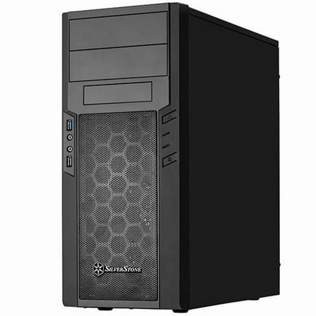 Silver Stone Technologies Black Plastic Panel, steel Body ATX Tower Computer Case Compatible with Standard PS2 Power Supply