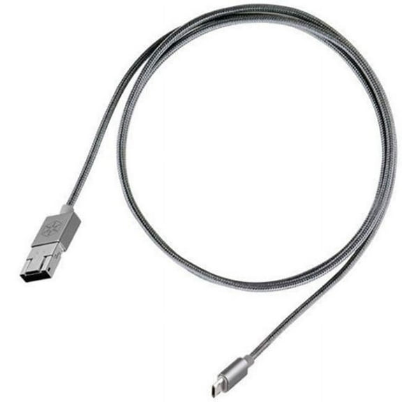 Silver Stone Technologies CPU02C 2 in. Micro-USB Combo USB-A to Micro-B Cable - 1m - Charcoal