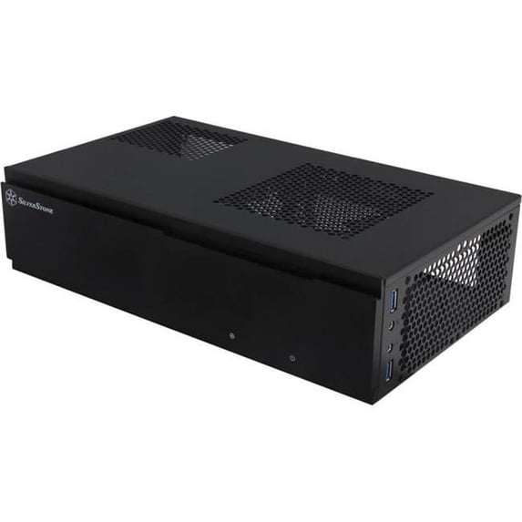 SilverStone MILO ML06 - SFF - mini ITX - no power supply (SFX12V) - black - USB/Audio
