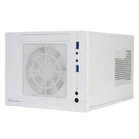 Silver Stone Technologies Mini-ITX Computer Case with 2x USB 3.0 Front - White