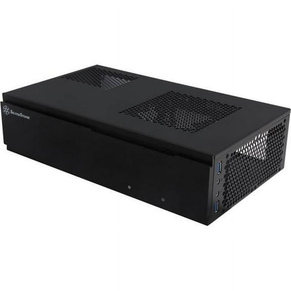 Silver Stone Technologies Mini-ITX Media Center HTPC Computer Case with Aluminum Front Panel