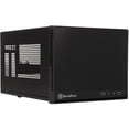 thumbnail image 1 of Silverstone Tek Mini-DTX, Mini-ITX Small Form Factor Computer Case with Faux Aluminum Front Panel Cases SG13B-Q, 1 of 7
