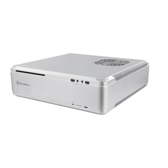 Silver Can Computer Silver Stone Technologies Silver Aluminum Steel Computer Case SFX SFX-L ...
