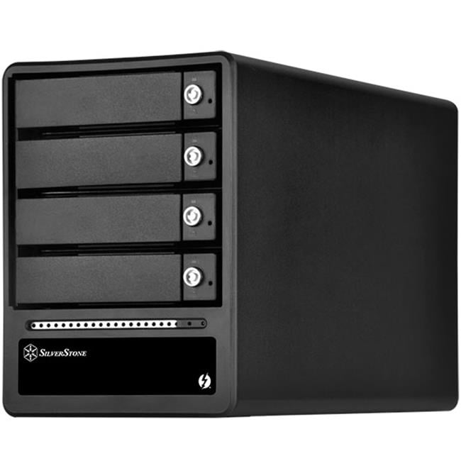 Silver Stone Technologies TS433-TB 4 Bay 2.5 & 3.5 in. HDD & SSD RAID Enclosure with 2 Walmart.com