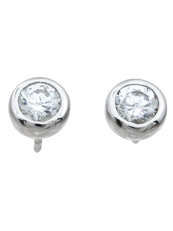 Silver Stud Earrings For Women Hypoallergenic Makes Unique Birthday Gift For Girlfriend, Brilliant Cut Sterling Silver Stud Earrings