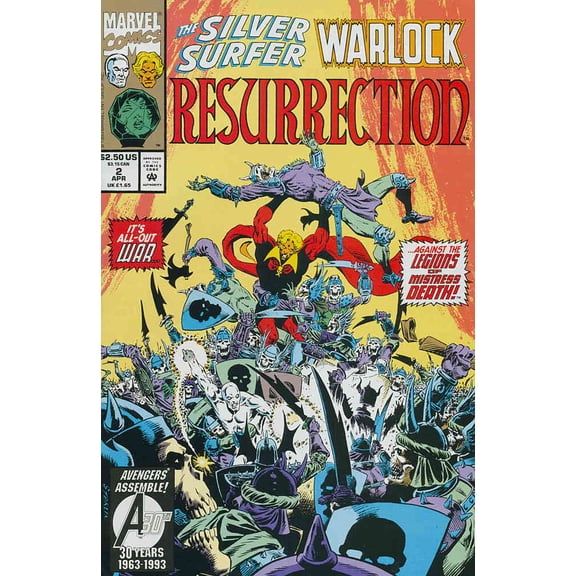 Silver Surfer/Warlock: Resurrection #2 VF ; Marvel Comic Book