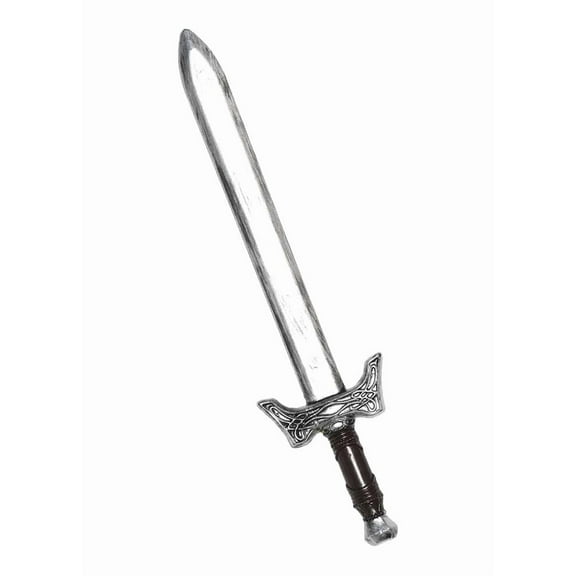 UNDERWRAPS Toy Viking Sword Accessory - Silver Sword, Halloween Costume Prop, Cosplay Toy Sword, Spooky Accessories for Halloween Party