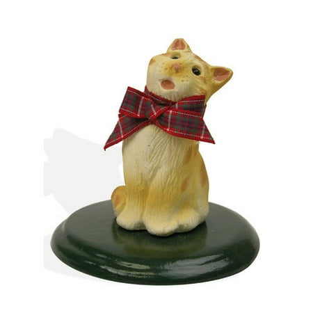 Silver Tabby Caroling Cat